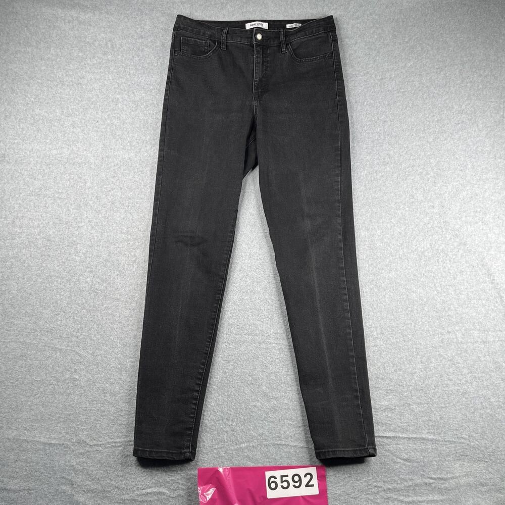 Nine West Jeans High Rise Perfect Skinny Women’s Size 10 Black Stretch